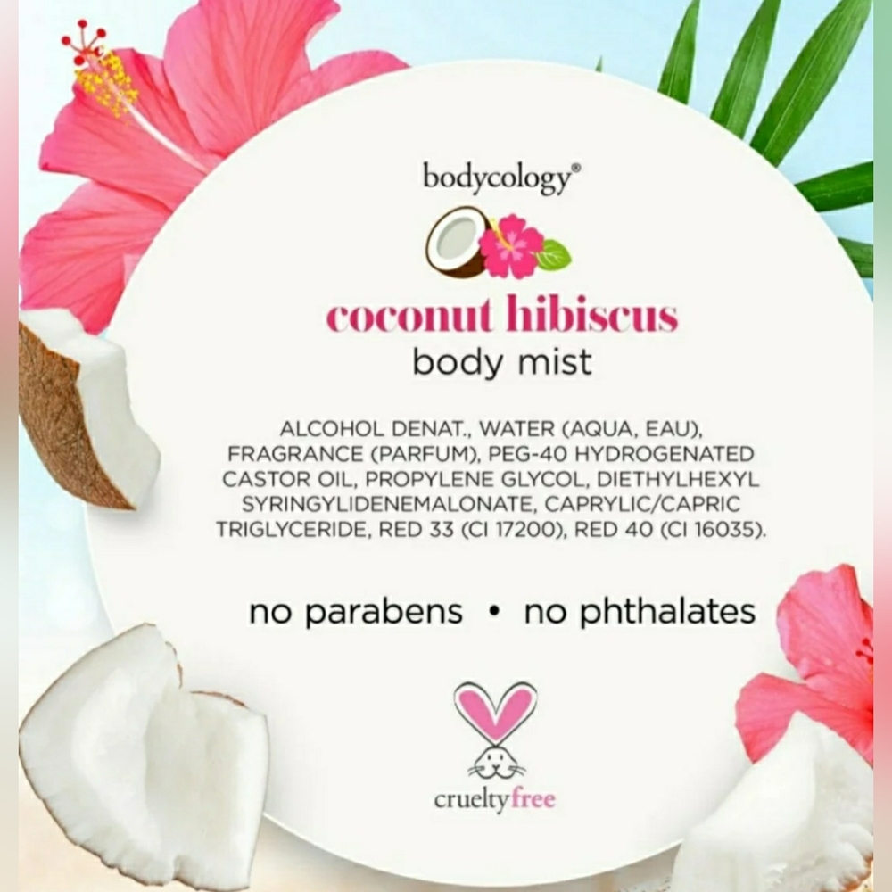 Bodycology COCONUT HIBISCUS Body Cream and Fragrance Mist (2 Pcs) - Picture 8 of 8